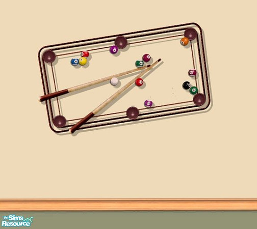 Sims 2 — Two Tile Wall Decor - MESH file by Bitzybus — **UPDATED 16/7** Please redownload the meshfile since I had forgot