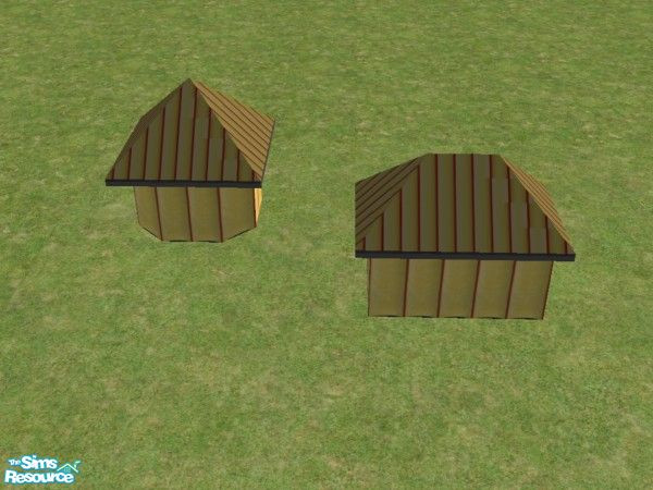 Sims 2 — Real Roofs Nomadic by c_literati — 9 new roof patterns! Just put the files in your downloads folder and check