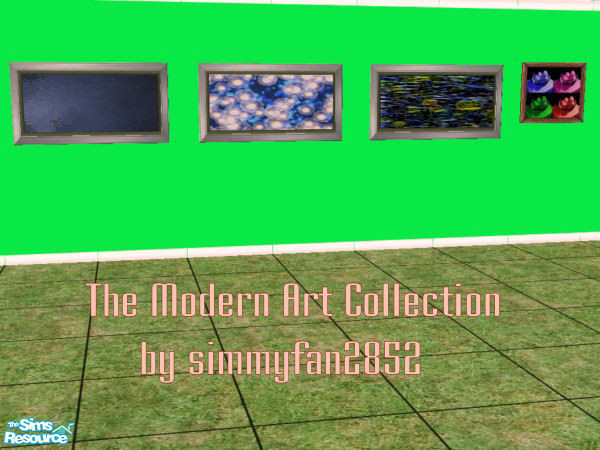 Sims 2 — The Modern Art Collection by simmyfan2852 — Modernize your sims's houses with this modern art created by