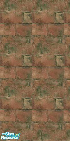Sims 2 — dirty brick wall by oldmember_Lisa_Banks —  brick wall
