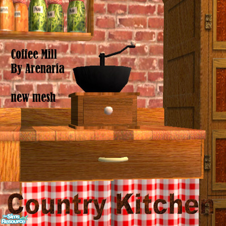 Sims 2 — Coffee Mill by arenaria — Decorative only. By Arenaria