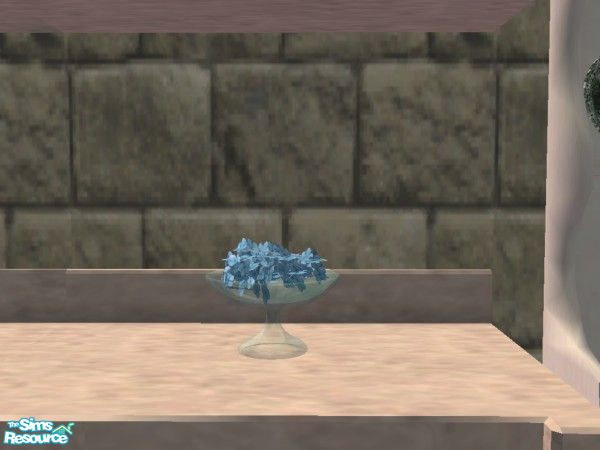Sims 2 — White Stove Matching Kitchen Hydrangeas by c_literati — Sorry, folks, this one's *not* TSRAA.