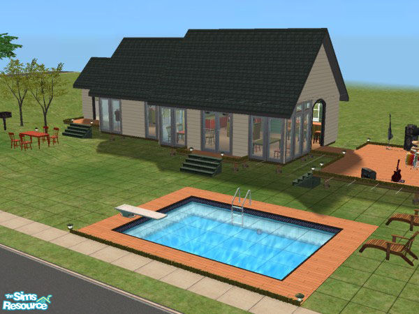 Sims 2 — HAPPY TIME CAFETERIA by lorettamouse — It is not a master piece community lot but it is good played becouse it