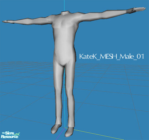 Sims 2 — KateK_MESH_Male_01 by K@ — My first male mesh with skinny jeanses and muscled top.