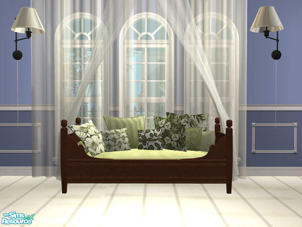 Sims 2 — PB Daybed blue - Recolor Pillowset PB Dining green by ShinoKCR — 