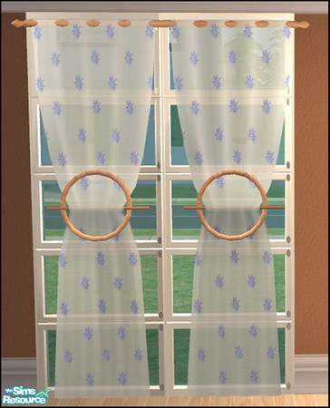 Sims 2 — Naturals Bedroom - Naturals Curtains by Elize-37sims — Some sheer organza curtains