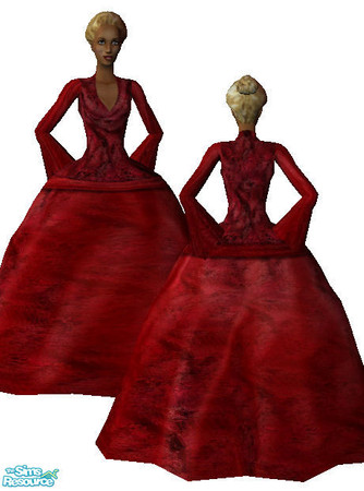 Sims 2 — gown by mereltje — none