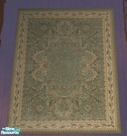 Sims 2 — Mint Bedroom Area Rug by lisa9999 — 3x4 mint green area rug.