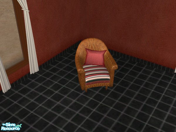 Sims 2 — Key West Wicker Chair by SimsLvrGrl — Hot and cool, all at the same time! Credit to simaddict99 for the awesome