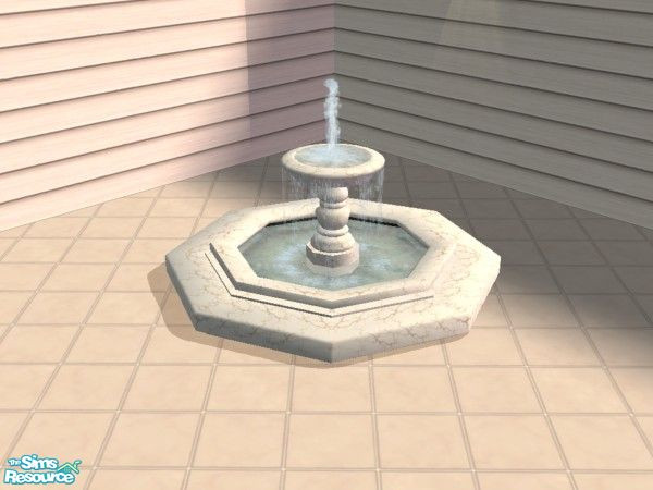 Sims 2 — white marble outdoors set fountian by Cori27 — an outdoor set for your sims