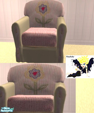 Sims 2 — Peppermint Chair by foxybaby3 — To match Peppermint Nursery Set.