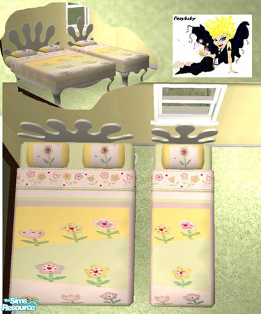 Sims 2 — Peppermint Bedding by foxybaby3 — To match Peppermint Nursery Set.