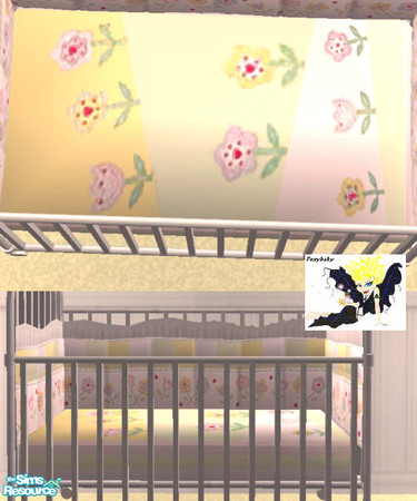 Sims 2 — Peppermint Crib by foxybaby3 — To match Peppermint Nursery Set.