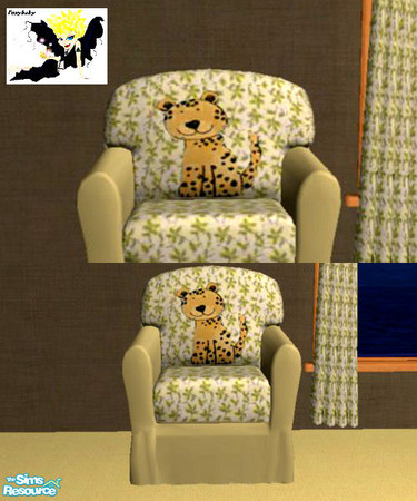 Sims 2 — Jungle Babies Chair by foxybaby3 — To match Jungle Babies Nursery Set.