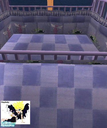 Sims 2 — Bugs & Weeds Crib by foxybaby3 — To Match Bugs & Weeds Nursery Set.