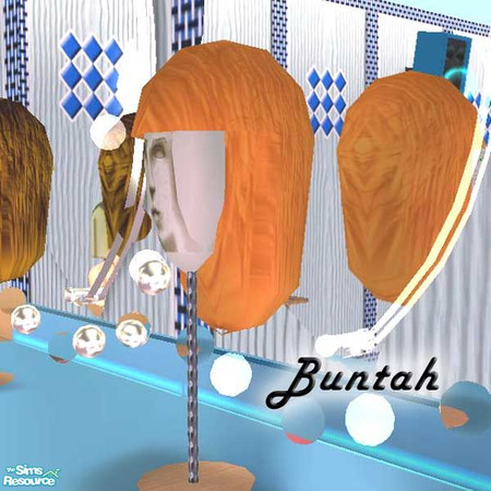 Sims 2 — Red Wig by buntah — This is a red recolor of my Wig mesh.