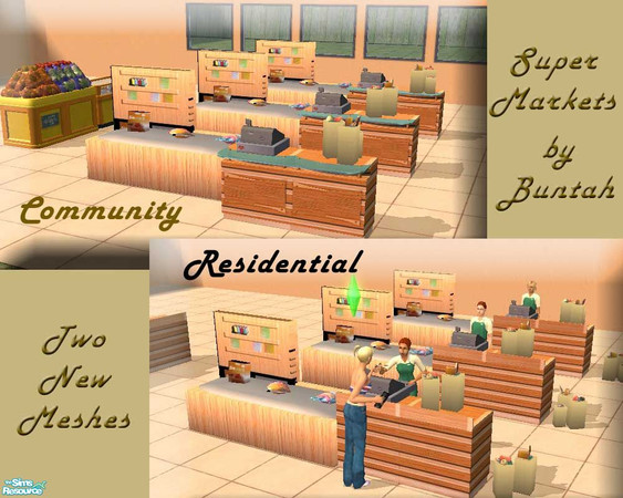 Sims 2 — SuperMarket Stuff by buntah — PhantasyGurl requested that I make a supermarket. Well, I'm gonna leave that to