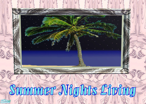 Sims 2 — Summer Nights Palm Picture by NewSimSimGirl — A set to rest, relax and enjoy, with colours taken from those warm