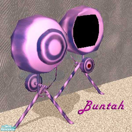 Sims 2 — Purple TV by buntah — Get the mesh here at TSR.