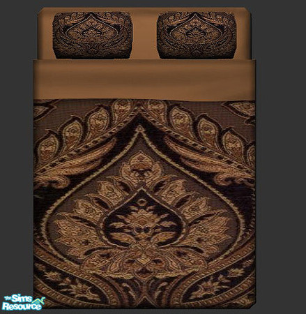 Sims 2 — Central Park Regal by Eboluh — Matching bedding set for the Antique Luxiare Loveseat Set and the Antique Lucas