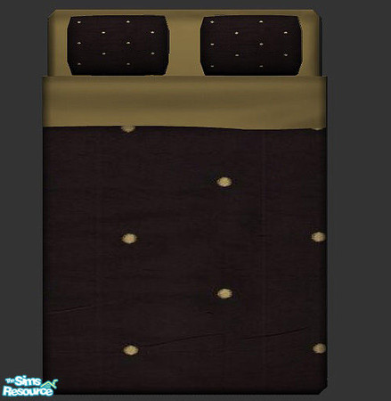 Sims 2 — Monte Carlo Black by Eboluh — Matching bedding set for the Antique Luxiare Loveseat Set 2 and the Antique Lucas