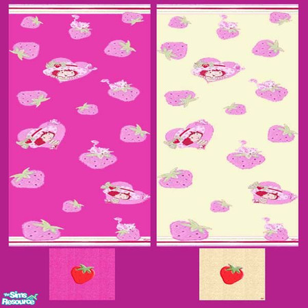 Sims 2 — strawberrry shortcake by dagger88 — "strawberry shortcake" wallpapers & floorings by dagger