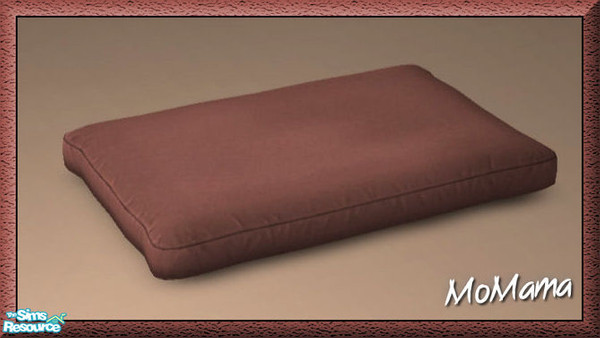 Sims 2 — NK Comfy Pet Pillows - Dark Rose by MoMama — A comfy pet pillow in Dark Rose. Great place for a cat or dog to