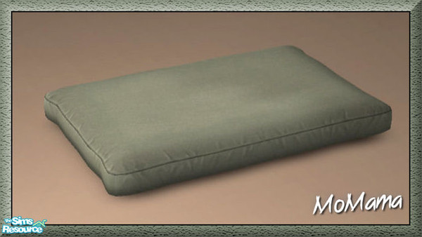 Sims 2 — NK Comfy Pet Pillows - Drab Green by MoMama — A comfy pet pillow in Drab Green. Great place for a cat or dog to