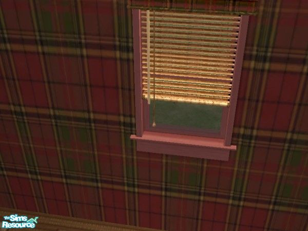 Sims 2 — Red Tartan Kitchen blinds by ead425 — 16 items 2 walls 2 floors: Need BitzyBus Lt pine kitchen for upper