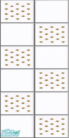 Sims 2 — White and Star Tile by Lorah — White and star tile. Subtle summer fun. 
