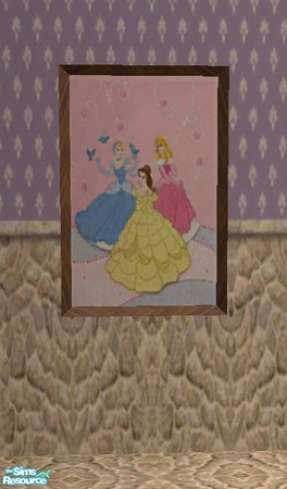 Sims 2 — sh_princesspainting04 by countrysue — Part of The Princess Nursery set :)