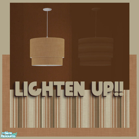 Sims 2 — Lighten up!! Terra-color Shade by BetterbeSim — Recolor of the Zentime Ceilinglamp. Five different colors,