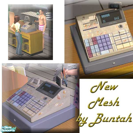 Sims 2 — Beach Cash Register by buntah — This cash register also works in residential lots. Find it in