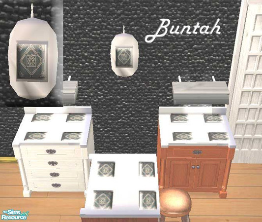 Sims 2 — Gray Chrome Cuttingbaord w/ Black Tile by buntah — This hanging cutting board requires my Butcher Block Cutting