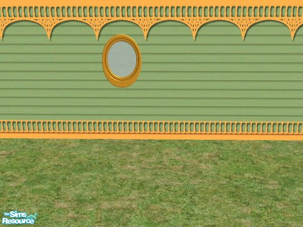 Sims 2 — Maxis Match Victorian Build Round Window by c_literati — Mostly recolors to match the Maxis shuttered windows