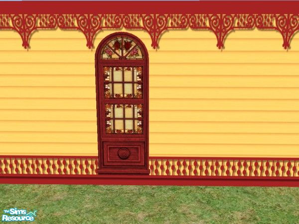 Sims 2 — Maxis Match Victorian Build Window Frame by c_literati — Mostly recolors to match the Maxis shuttered windows