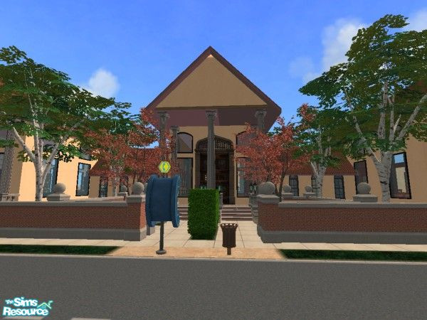 Sims 2 — Phoenix University Library by Kylejh15 — The first part of my "Phoenix University" set, this library