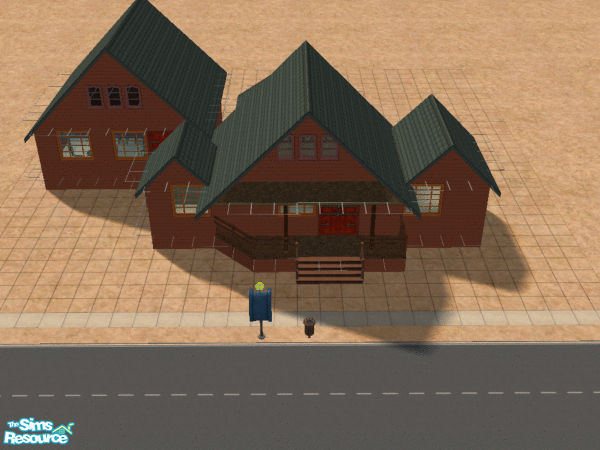 Sims 2 — Olde Towne Saloon by power_of_p3 — Part of my desert terrain lots. This is an old style saloon for the western,