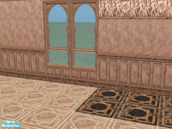 Sims 2 — Roman Spa Window by c_literati — Ah, the luxury of ancient Rome. Walls & floors by my collab partner,