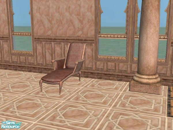 Sims 2 — Roman Spa Chaise by c_literati — Ah, the luxury of ancient Rome. Walls & floors by my collab partner,