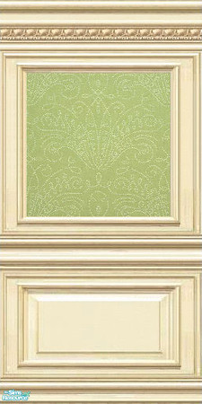 Sims 2 — jsf2PLEBCLime by jsf — ParkLane bookcase style panels embellished with egg detail holds a quilted fabric in a