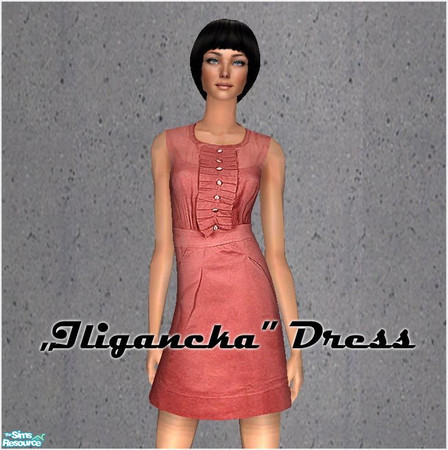Sims 2 —  by skywalker_16 — Elegant everyday dresses for your sims in five colours (blue, red, green, gray and violet).