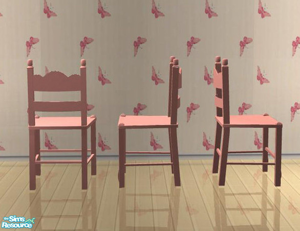 Sims 2 — PB Children pink - Chair by ShinoKCR — 