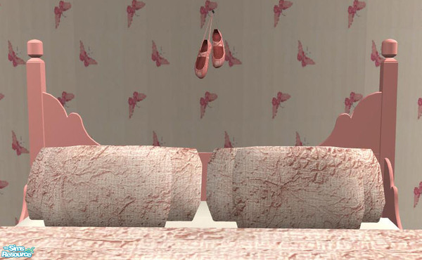Sims 2 — PB Children pink - Extra Pillows Moms Bed pink by ShinoKCR — 