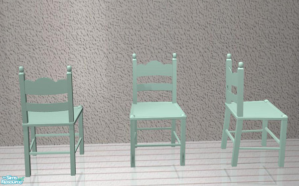 Sims 2 — PB Blue Children turquoise - Chair by ShinoKCR — 