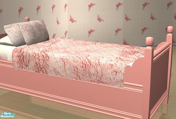 Sims 2 — PB Children pink - Bedcover Singlebed pink by ShinoKCR — 