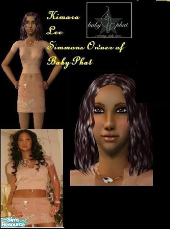 Sims 2 — Kimora Lee Simmons by PhantasyGurl — The owner and creator of "Baby Phat" in Sim version. Enjoy! Don't