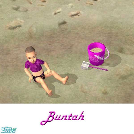 Sims 2 — Purple Sand Bucket by buntah — This is a recolor of the mesh file in this set.