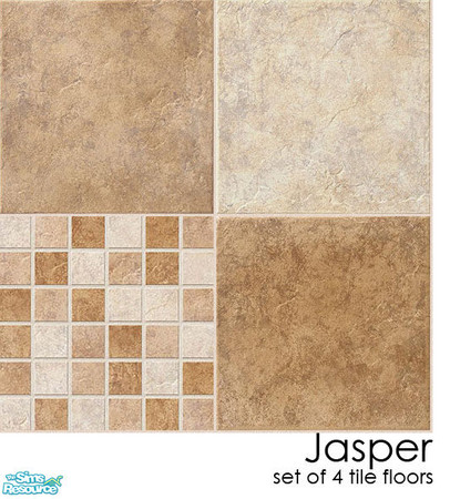 Sims 2 — Jasper by agaliha5 — A set of 4 tile floors. They only cost $1