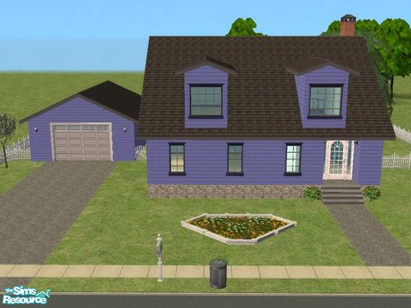 Sims 2 — Cape Cod 3 by JessesGirl — Cape Cod style home with formal dining, large living and bedrooms and a bonus room.